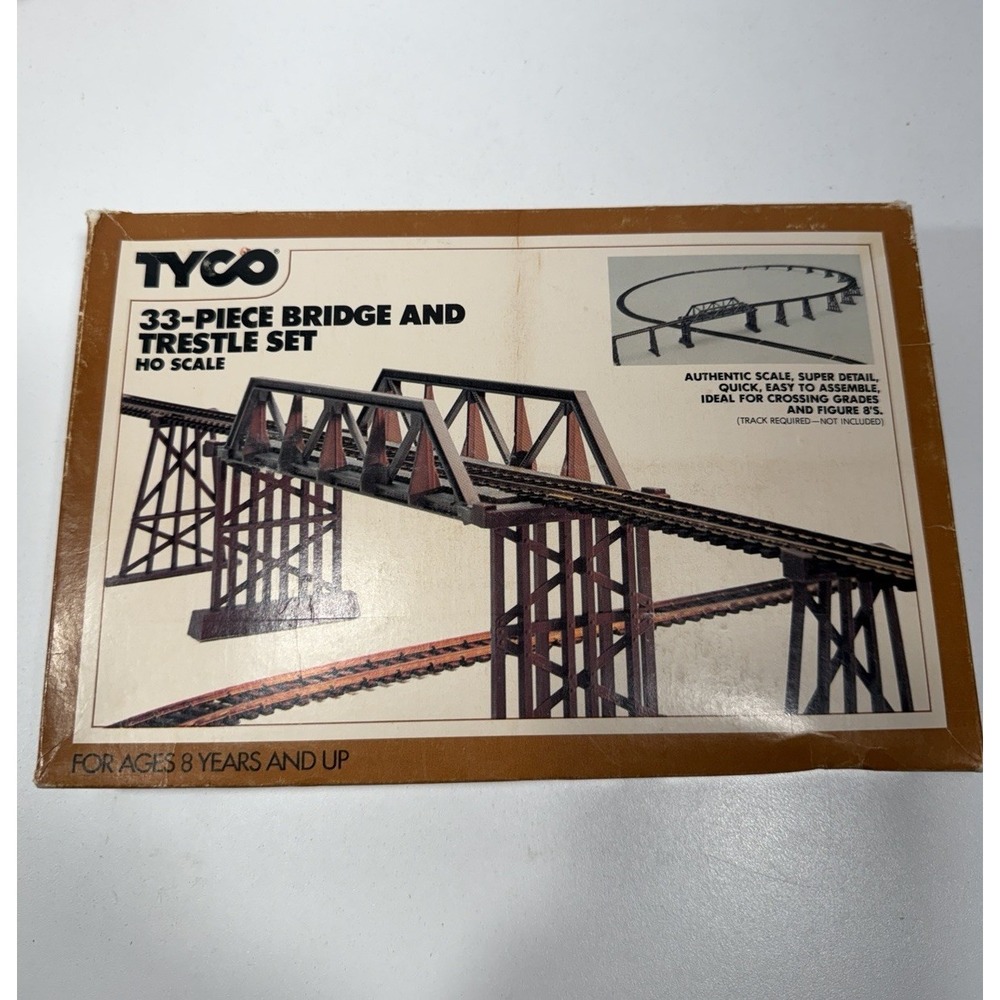 Tyco 33-Piece Bridge and Trestle Set HO Scale Model No. 909